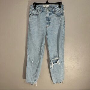 Abercrombie & Fitch Light Wash Distressed Jeans
